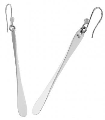 Eleganta silverörhängen i minimalistisk design